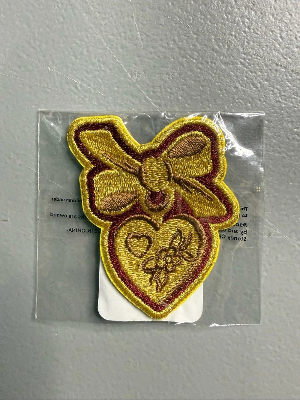 Stoney Clover Lane Disney Princess Aurora Heart Patch Yellow & Brown